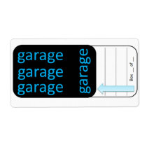 Moving Label; Garage labels