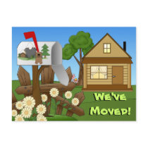 Moving notice announcements post cards