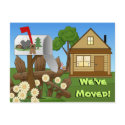 Moving notice announcements postcards
