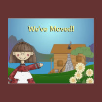 Moving notice postcards