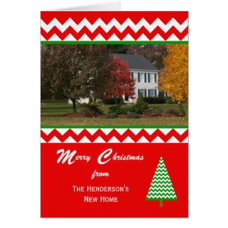 Moving Photo Change of Address Christmas Card