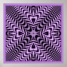 Moving Purple Design Poster