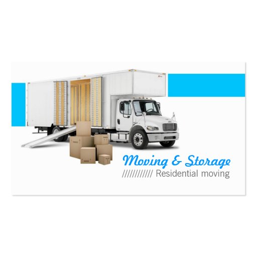 Moving & Storage Business Card (front side)