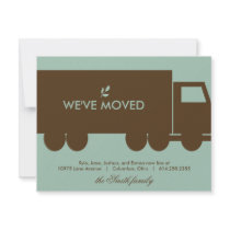 Moving Truck Moving Announcement Card invitations by berryberrysweet Moving Truck Moving Announcement Card invitations