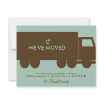 Moving Truck Moving Announcement Card