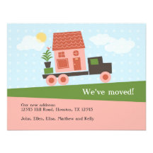 Moving Truck We’ve Moved Card Custom Invite