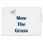 Mow The Grass Reminders Cards