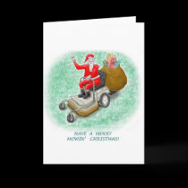 "mowing santa" Poster cards by jaartist28 "mowing santa" Poster cards