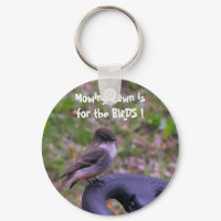 Mowing the Lawn - keychain