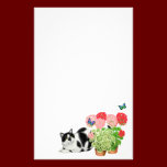 Moxie Cat & Butterflies Stationery stationery