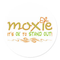 Moxie - It's OK to STAND OUT! stickers by Willowdesign Moxie - It's OK to STAND OUT! stickers