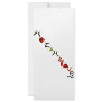 Mozambique Chili Peppers Rack Cards