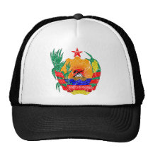 Mozambique Coat Of Arms Mesh Hats