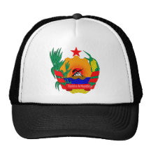 Mozambique Coat Of Arms Mesh Hats