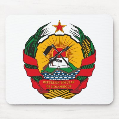 Mozambique Coat of Arms Mousepad by FlagTshirts