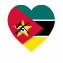 Mozambique Flag Heart t-shirts by Vexillophile Mozambique Flag Heart t-shirts