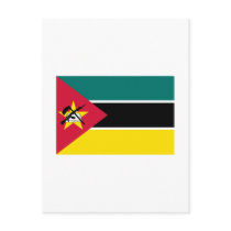 Mozambique FLAG International postcards by flagshirt Mozambique FLAG International postcards