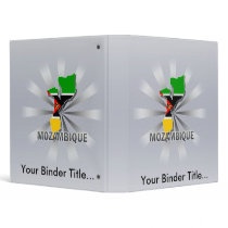 Mozambique Flag Map 2.0 3 Ring Binder