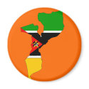 Mozambique flag map magnets by FlagStore Mozambique flag map magnets