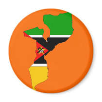 Mozambique flag map magnets by FlagStore Mozambique flag map magnets