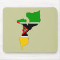 Mozambique flag map mousepads by FlagStore Mozambique flag map mousepads