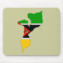 Mozambique flag map mousepads by FlagStore Mozambique flag map mousepads