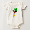 Mozambique flag map t-shirts