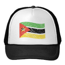 Mozambique flag mesh hats