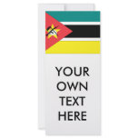 Mozambique Flag Customized Rack Card