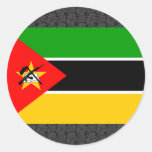 Mozambique Flag Round Sticker