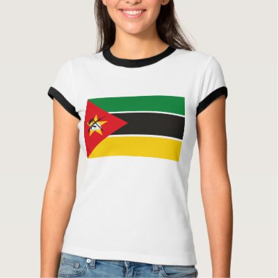 Mozambique Flag T-shirt by FlagTshirts