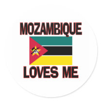 Mozambique Loves Me stickers by flagshirt Mozambique Loves Me stickers
