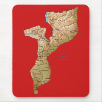 Mozambique Map Mousepad