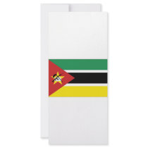 Mozambique National Flag Rack Card Design
