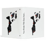 Mozambique Trendy Peace Sign with Mozambican map 3 Ring Binder