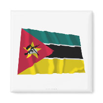 Mozambique Waving Flag magnets by Vexillophile Mozambique Waving Flag magnets