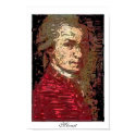 Mozart - A Digital Portrait posters by lharlow Mozart - A Digital Portrait posters