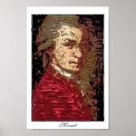 Mozart - A Digital Portrait Print