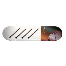 Mozart and Clarinet Skateboard