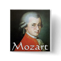 Mozart gifts for music lovers buttons by gailg1957 Mozart gifts for music lovers buttons