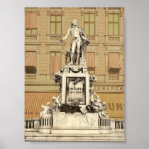 Mozart Monument, Vienna, Austro-Hungary magnificen Poster