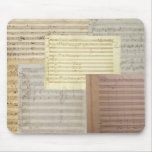 Mozart Music Manuscripts mousepads