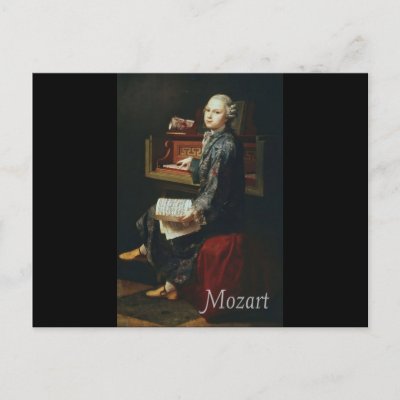 Mozart postcards