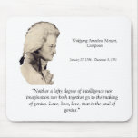 Mozart quote mouse pad mousepads
