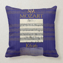 Mozart Requiem Throw Pillow