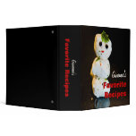 Mozzarella Ball Snowman 2" Custom Recipe Binder