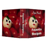 Mozzarella Ball Snowman Custom Recipe Binder
