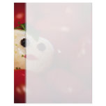 Mozzarella Ball Snowman Custom Recipe Page Letterhead Template