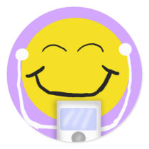 MP3 Smiley Sticker