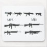 Mp5 M16 Pixel art Mouse Pad